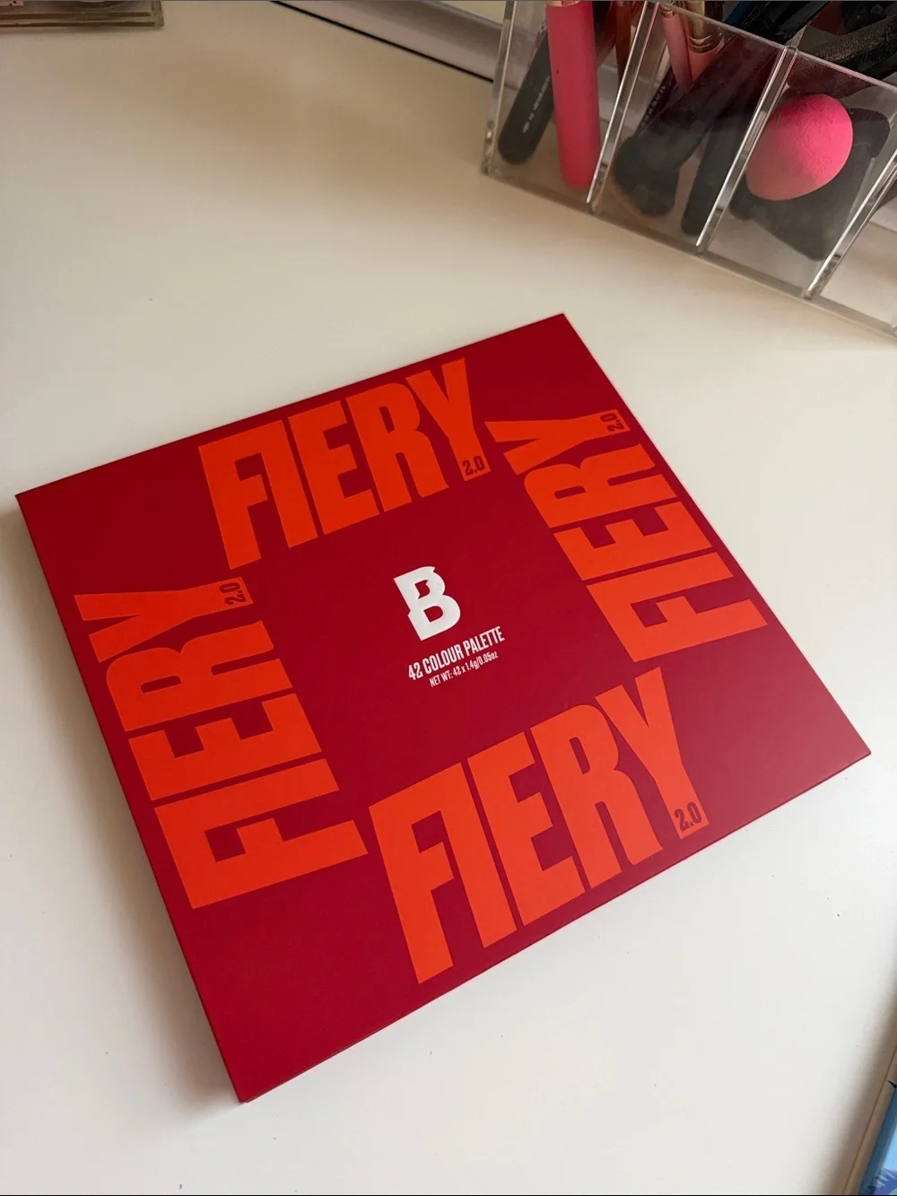Beauty Bay Fiery 2.0 Eyeshadow Palette - Warm Reds, Oranges & Golds